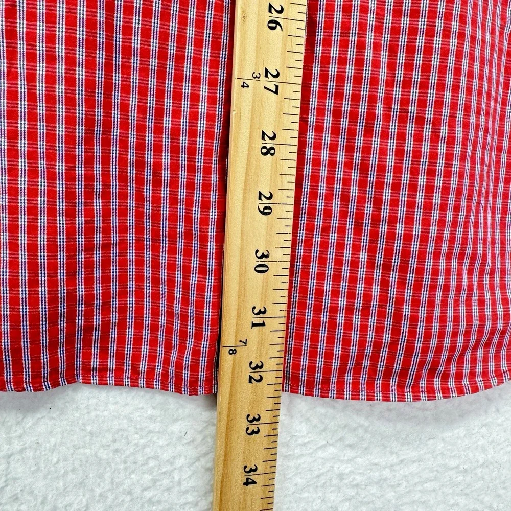 Polo Ralph Lauren Shirt Philip Sport Mens M Red Plaid Long Sleeve Button Up‎